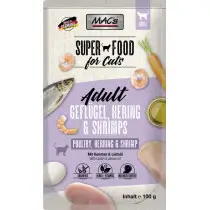 MAC's Superfood drób, krewetki, śledź kawałki adult 100 g