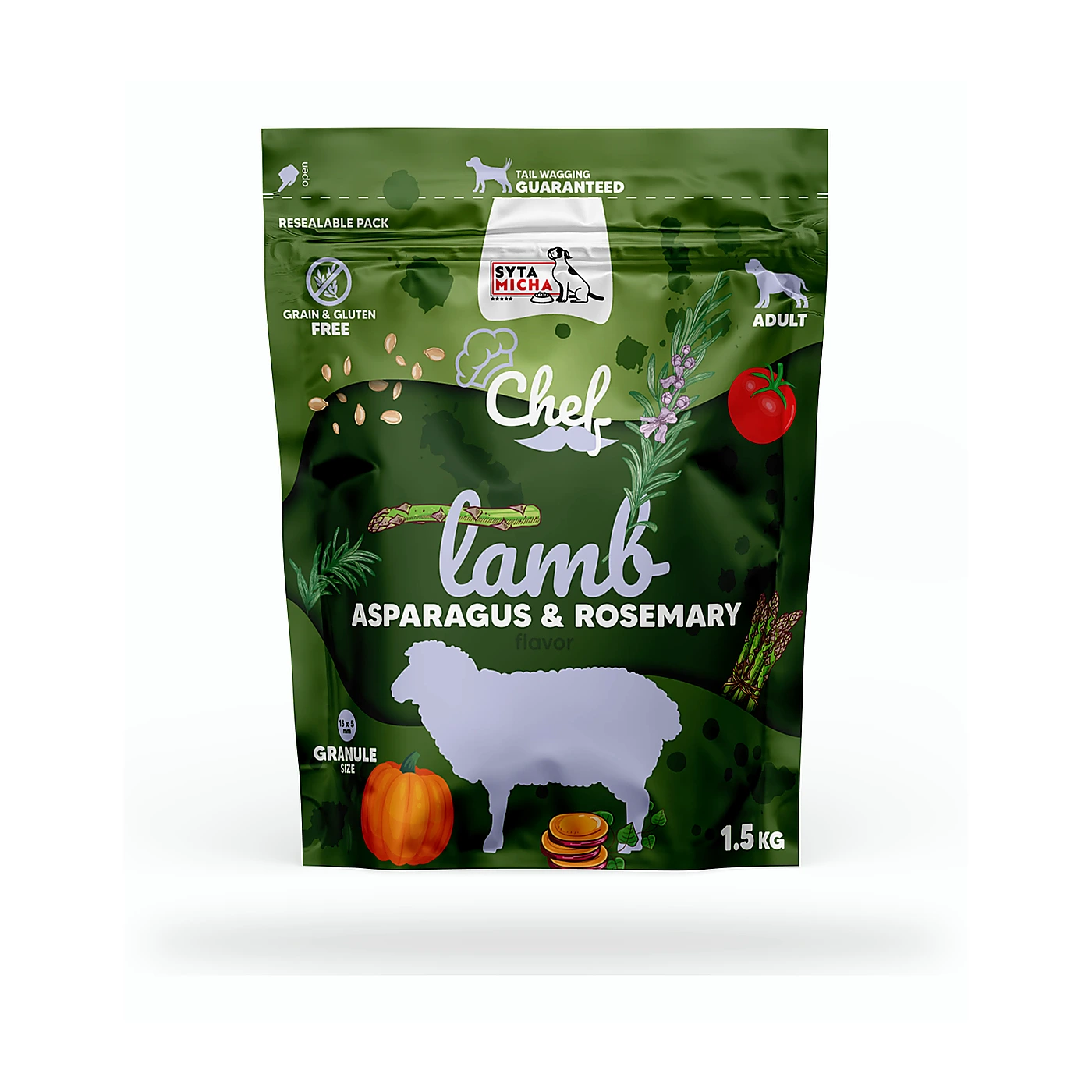 Syta Micha Chef jagnięcina adult 1,5 kg