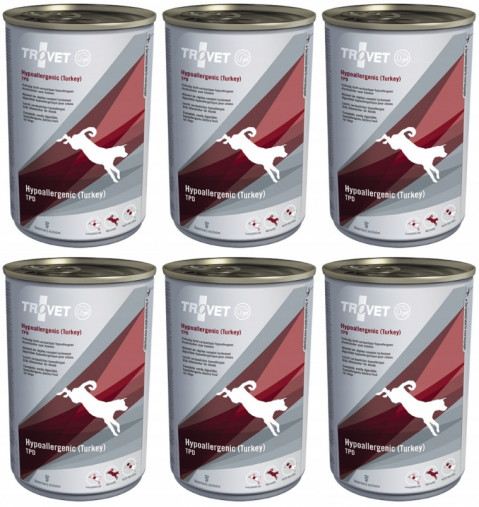Trovet Hypoallergenic indyk 400 g × 6