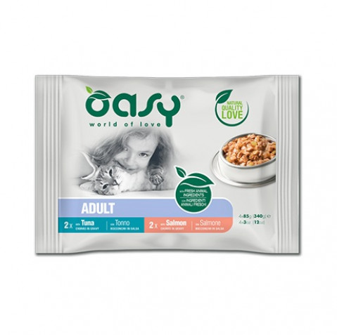 Oasy mix smaków w sosie adult 85 g × 4