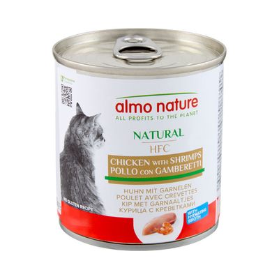 Almo Nature HFC Sensitive kurczak, krewetki w bulionie 280 g × 6