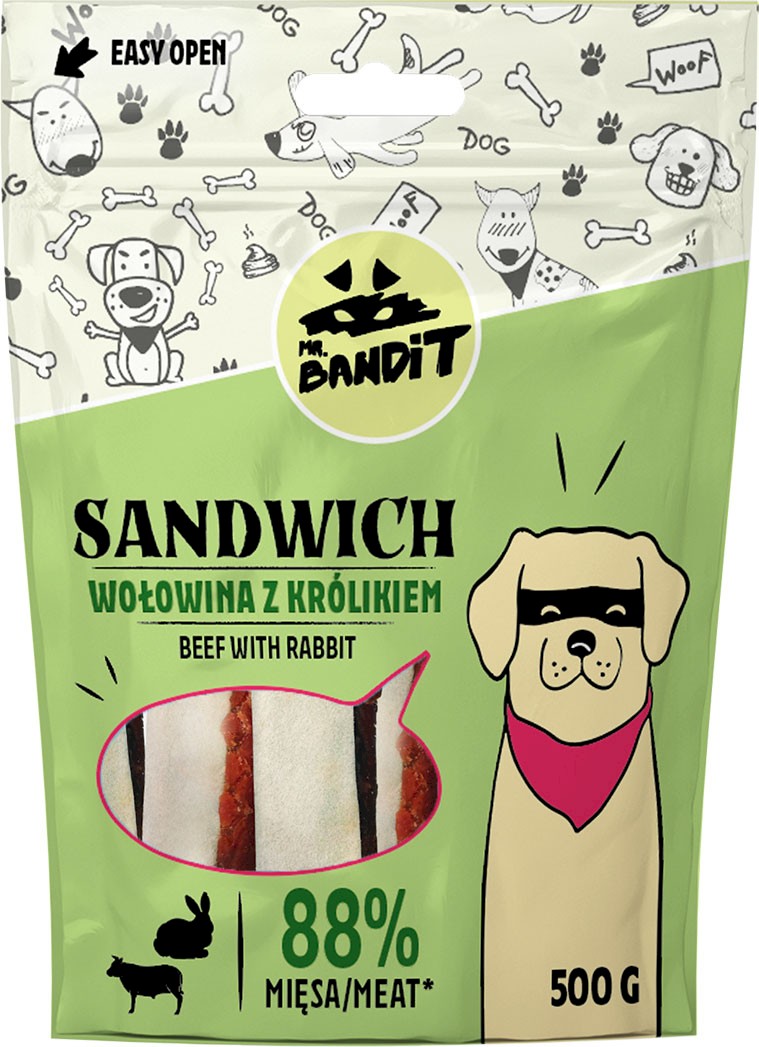 Mr. Bandit Sandwich wołowina, królik 500 g