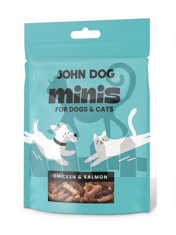 John Dog Minis kurczak, łosoś 80 g