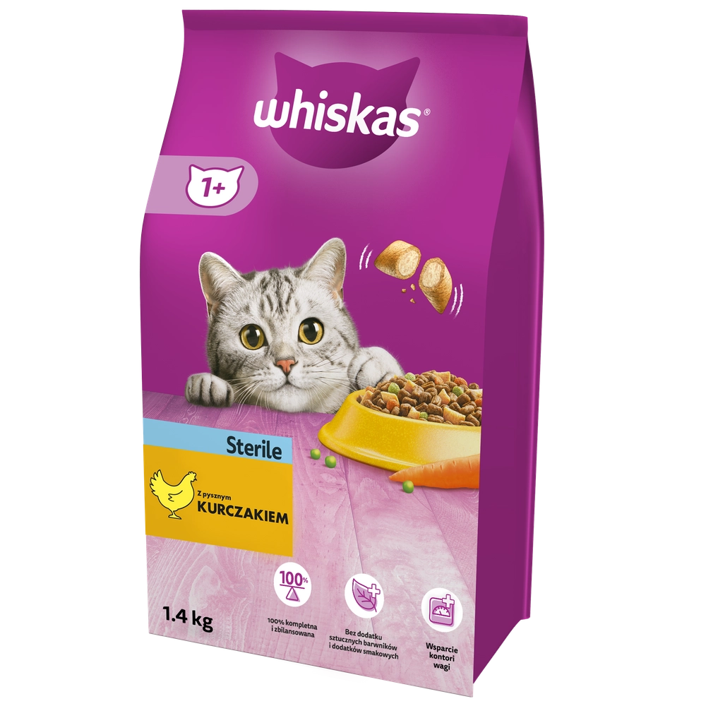 Whiskas Sterilised kurczak adult 1.4 kg