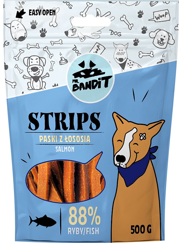 Mr. Bandit Strips łosoś 500 g