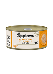 Applaws kurczak, ser w bulionie 70 g × 6