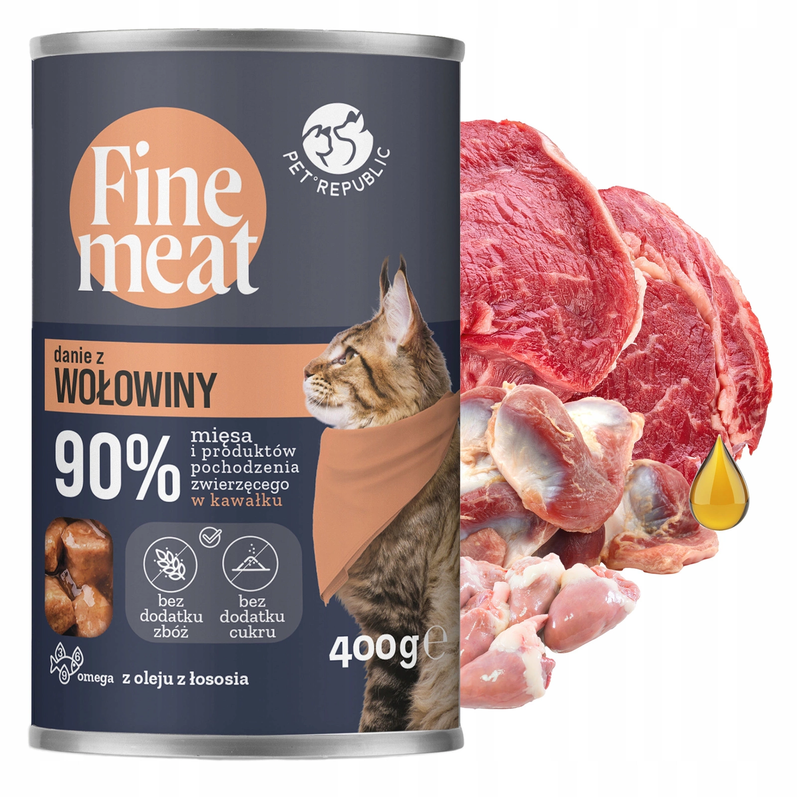 Pet Republic Fine Meat wołowina w sosie 400 g