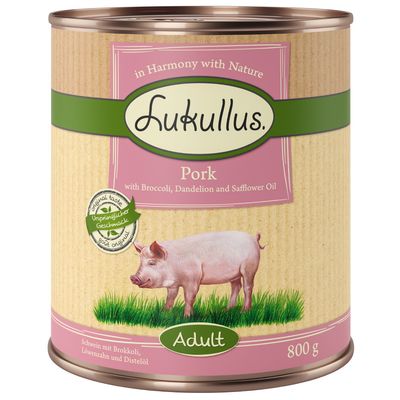 Lukullus Naturkost wieprzowina adult 800 g × 6
