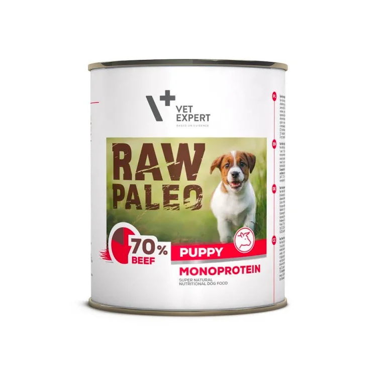 VetExpert Raw Paleo wołowina junior 800 g