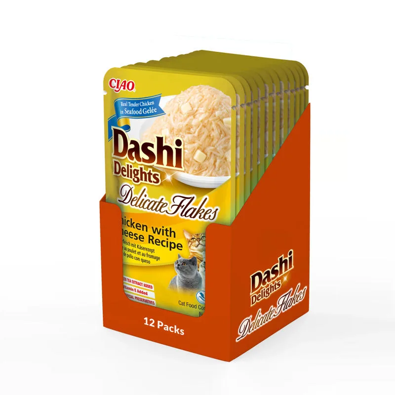 Inaba Dashi Delights kurczak, ser kawałki adult 40 g × 12