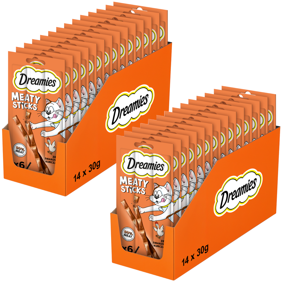 Dreamies Meaty Sticks kurczak adult 30 g × 28