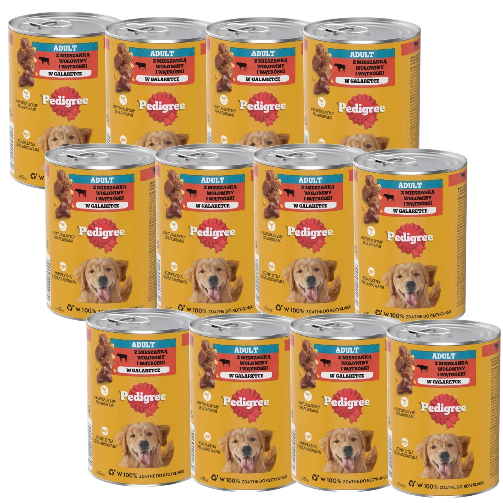 Pedigree wołowina, wątróbka adult 400 g × 12