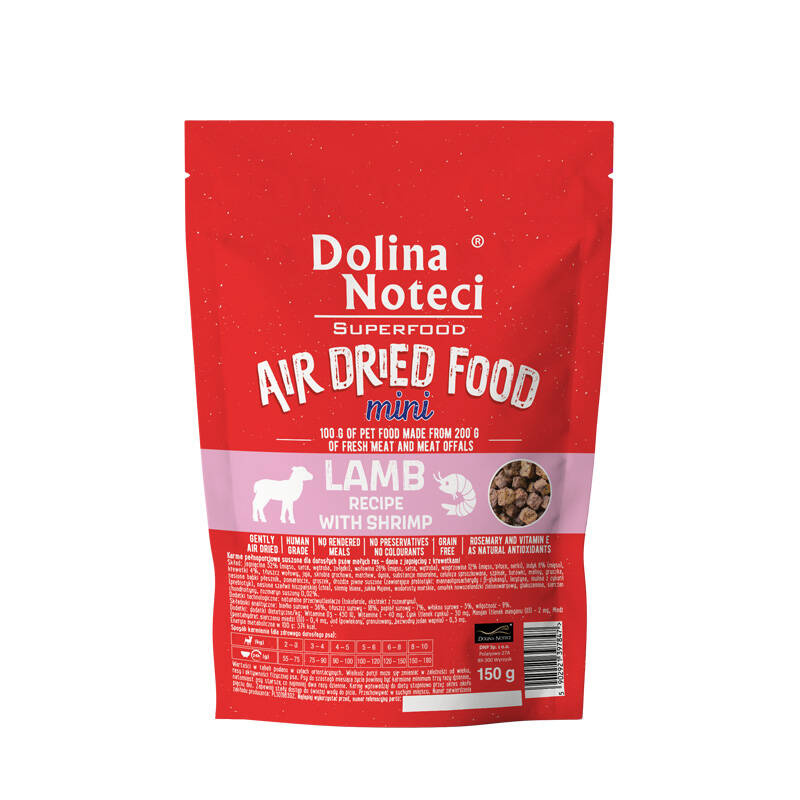 Dolina Noteci Superfood jagnięcina, krewetki małe rasy 150 g