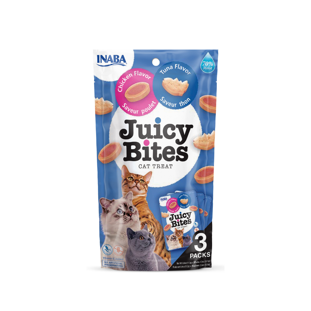 Inaba Juicy Bites mix smaków 11 g × 3