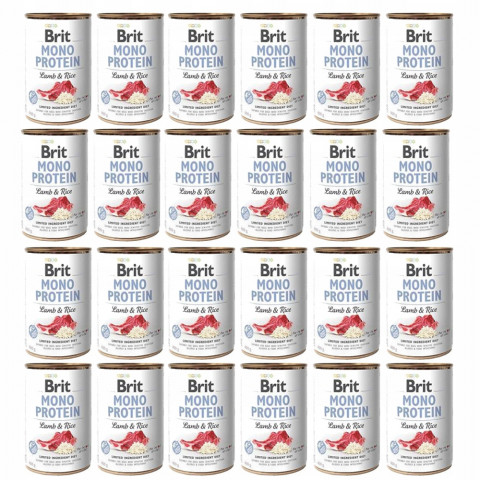 Brit Mono Protein jagnięcina z ryżem 400 g × 24
