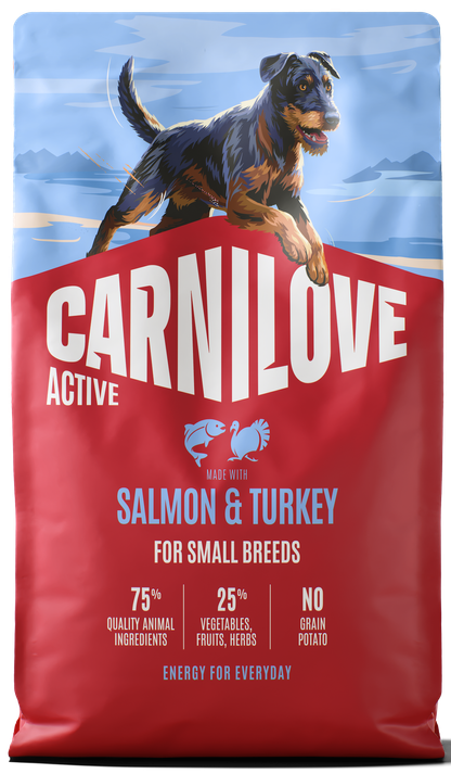 Carnilove Active indyk, łosoś adult małe rasy 4 kg