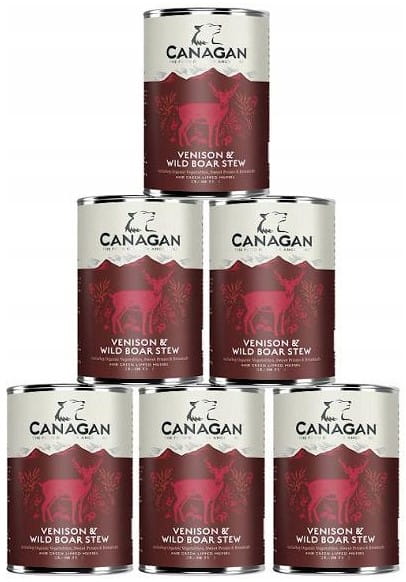 Canagan Venison & Wild Boar Stew dziczyzna, dzik 400 g × 6