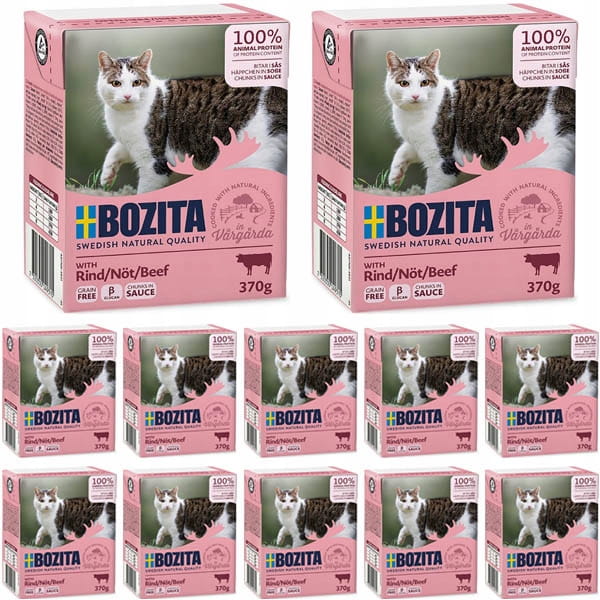 Bozita Feline wołowina w sosie 370 g × 12