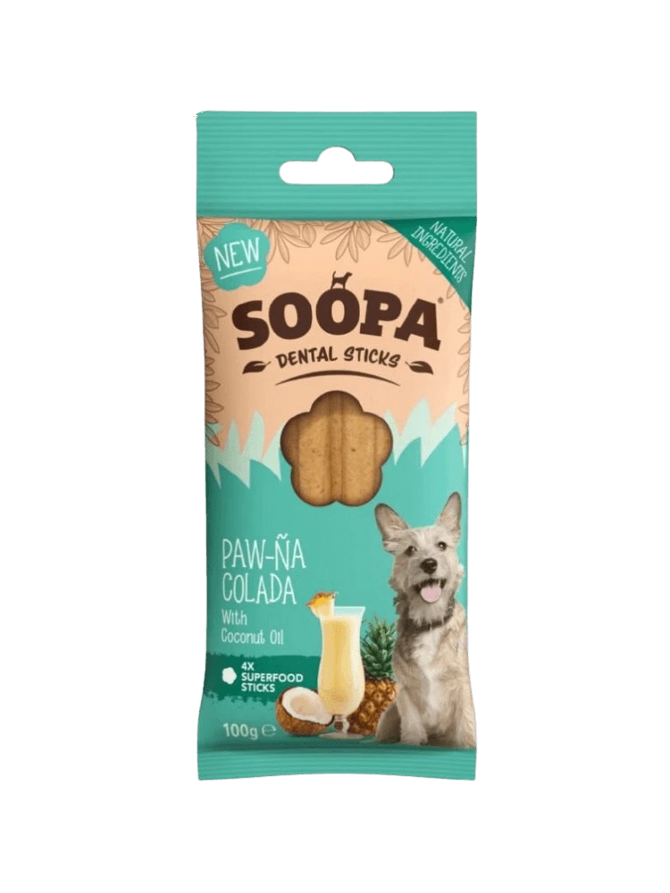 Soopa Dental Sticks ananas, kokos 25 g × 4