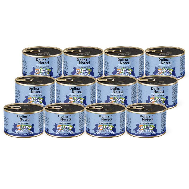 Dolina Noteci Superfood cielęcina, kaczka adult małe rasy 185 g × 12