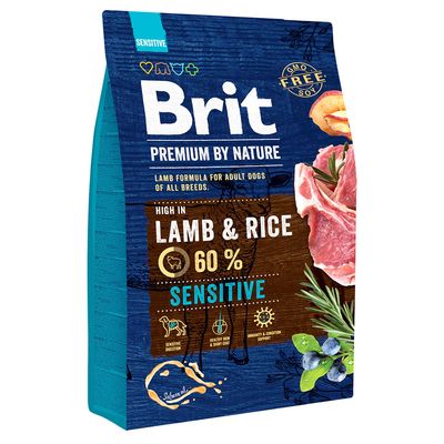 Brit Premium By Nature Sensitive jagnięcina z ryżem adult 3 kg