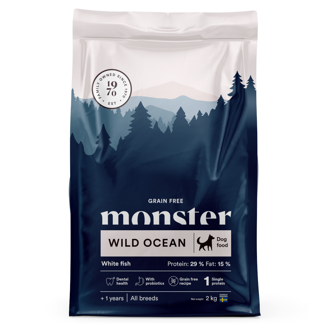 Monster Dog Grain Free Wild Ocean Sensitive biała ryba adult 2 kg