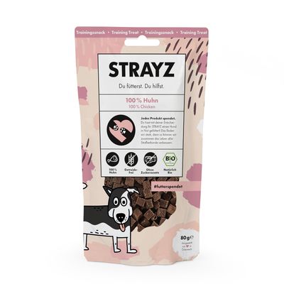 STRAYZ BIO Training Snack kurczak 80 g × 2