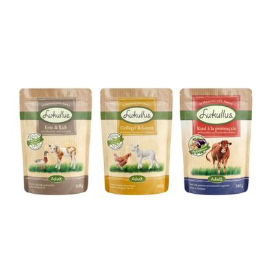 Lukullus Natural cielęcina, drób, indyk, jagnięcina, kaczka, wołowina adult 300 g × 6
