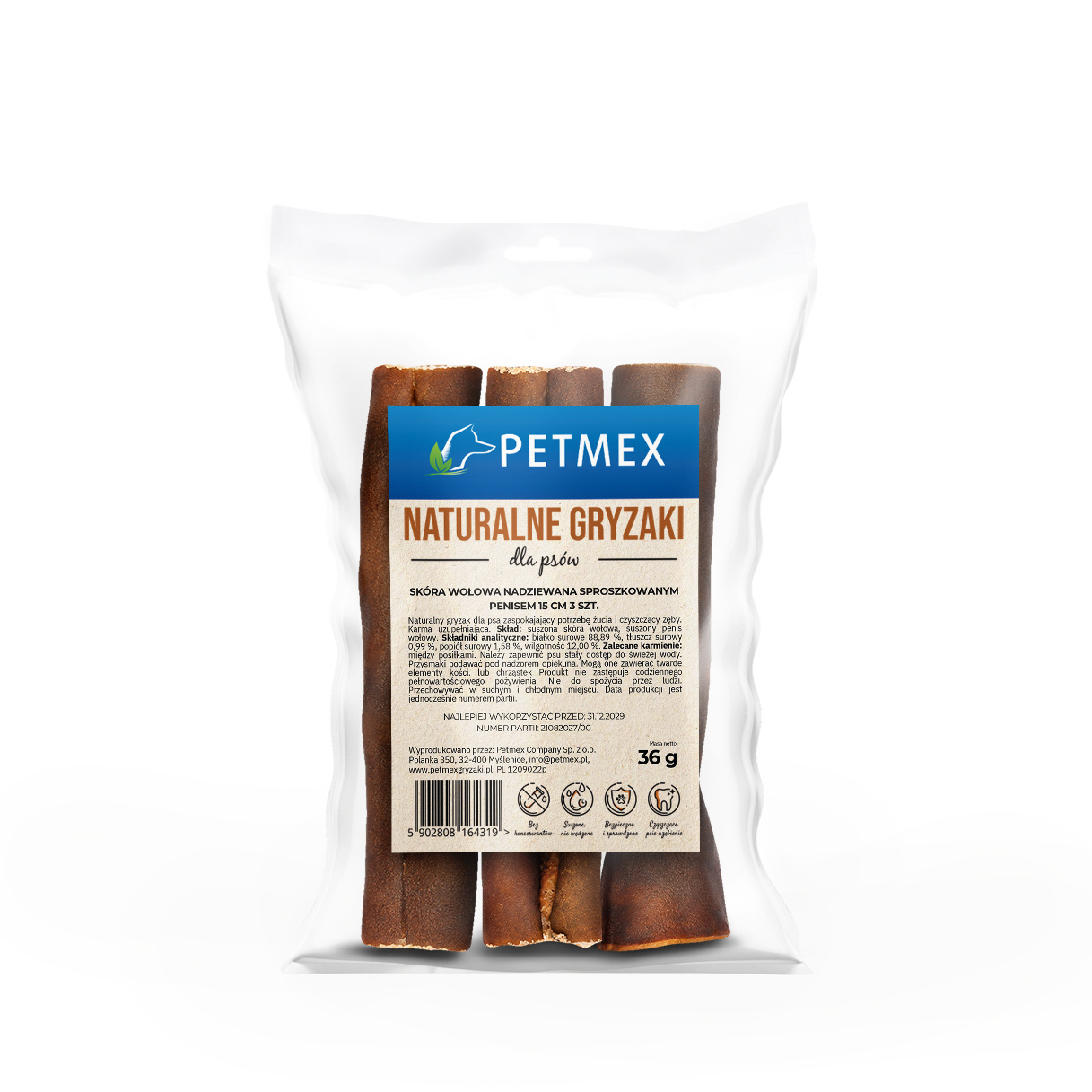 Petmex wołowina 12 g × 3