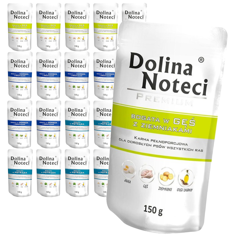 Dolina Noteci Premium dorsz, gęś, pstrąg 150 g × 20