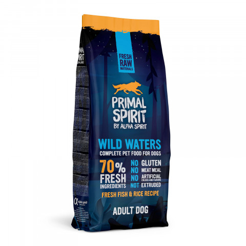 Primal Spirit 70% Wild Waters kurczak, ryba adult 12 kg