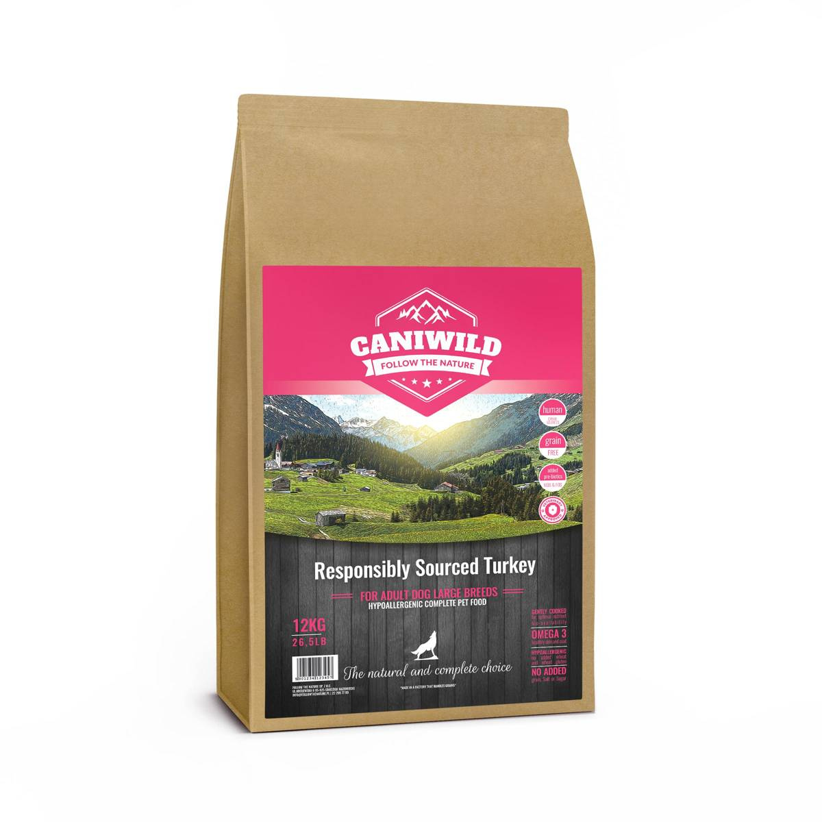 Caniwild Responsibly Sourced indyk adult duże rasy 12 kg