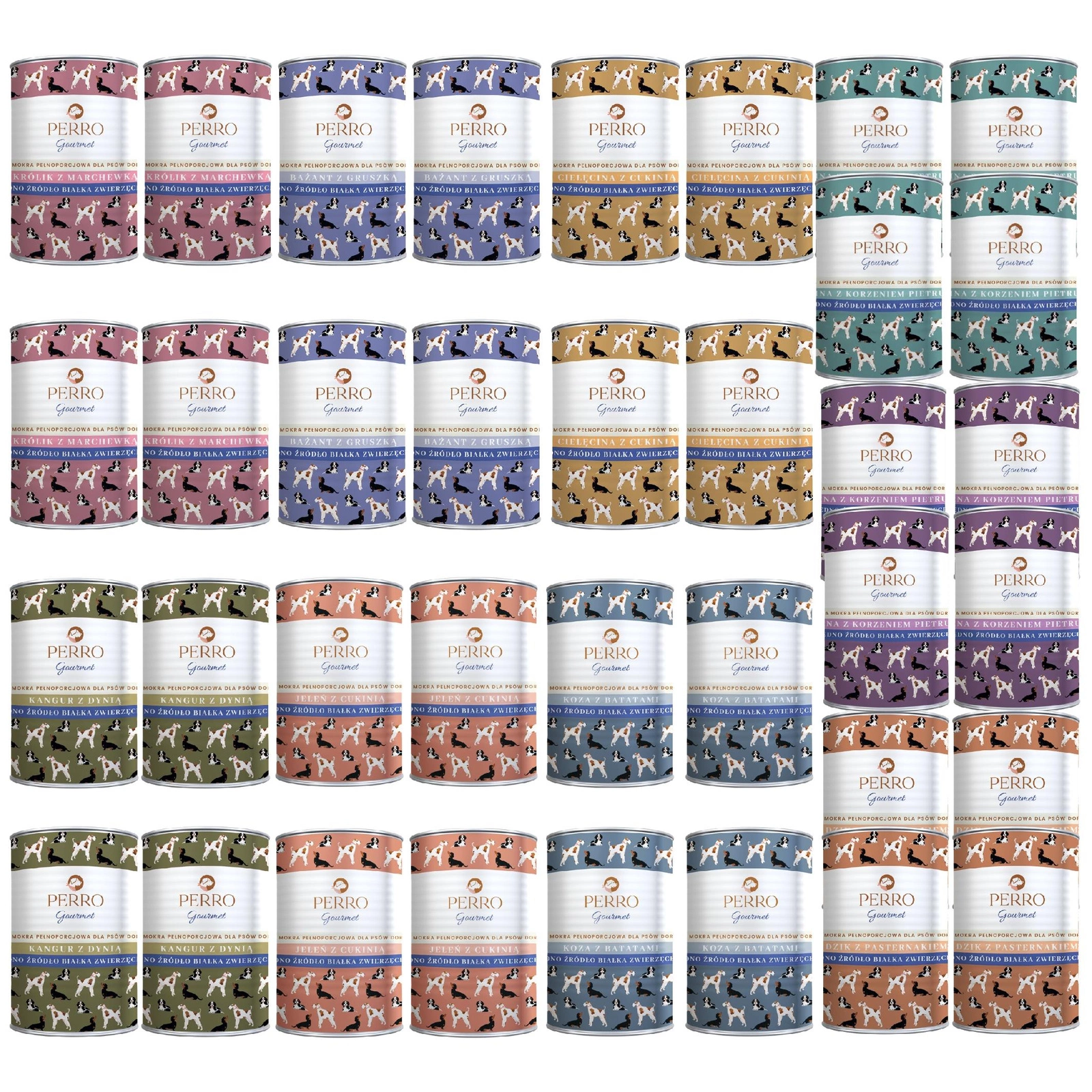 Perro Gourmet mix smaków adult 400 g × 36