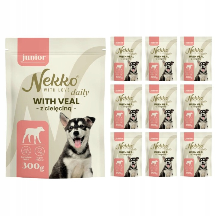 Nekko Daily cielęcina junior 300 g × 10