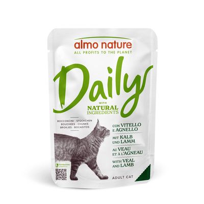 Almo Nature Daily Menu cielęcina, jagnięcina w bulionie 70 g × 6