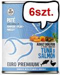 Euro Premium Pate tuńczyk, łosoś adult 400 g × 6