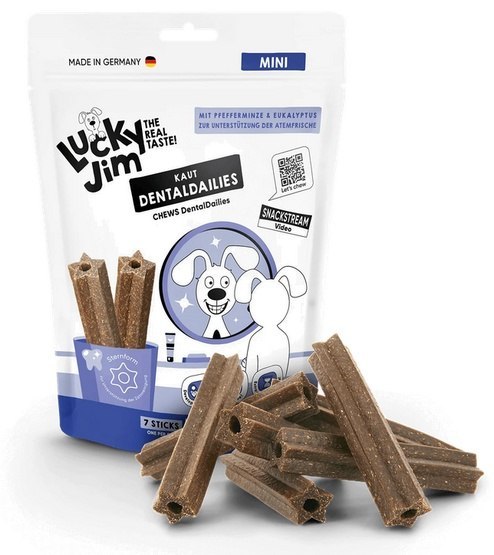 Lucky Jim DentalDailies batat, borówka małe rasy 170 g