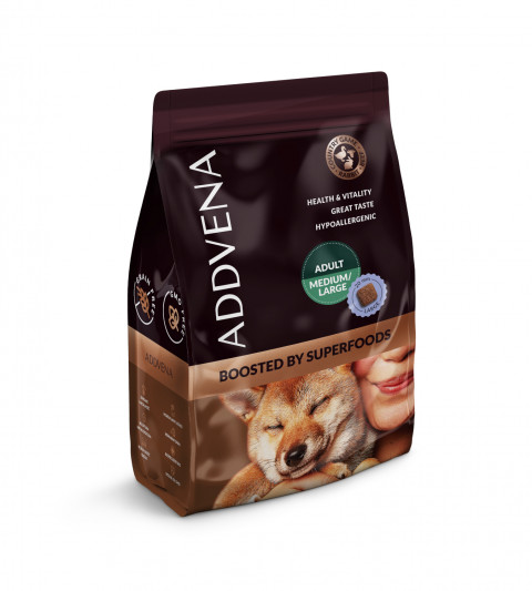 Addvena Boosted By Superfoods wołowina adult średnie rasy, duże rasy 2,5 kg