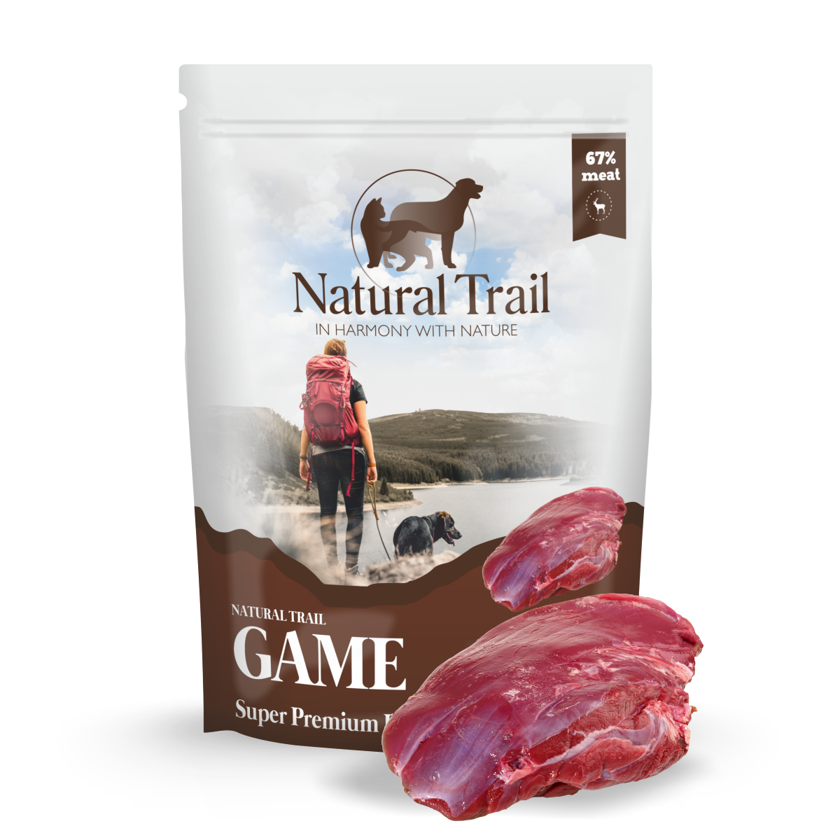 Natural Trail Monoprotein dziczyzna 500 g × 5