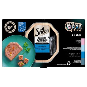Sheba Classics mix smaków 85 g × 8
