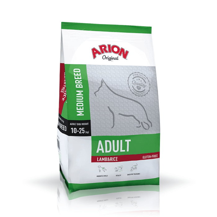 Arion Original jagnięcina z ryżem adult średnie rasy 12 kg
