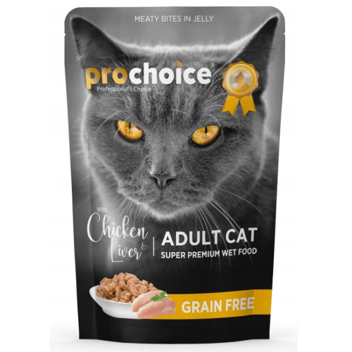 ProChoice kurczak, wątróbka w galaretce adult 85 g