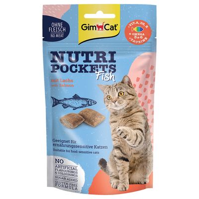 GimCat Nutri Pockets łosoś 60 g × 6