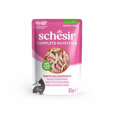 Schesir Complete Nutrition mix smaków w galaretce adult 85 g × 24