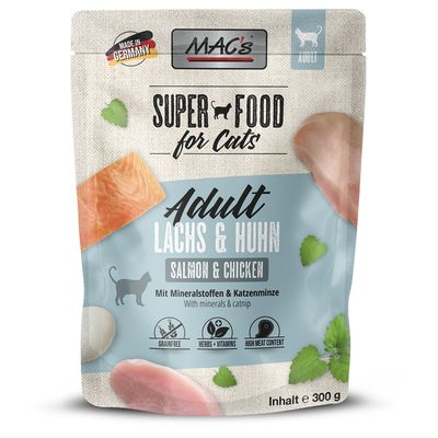 MAC's kurczak, łosoś adult 300 g × 6