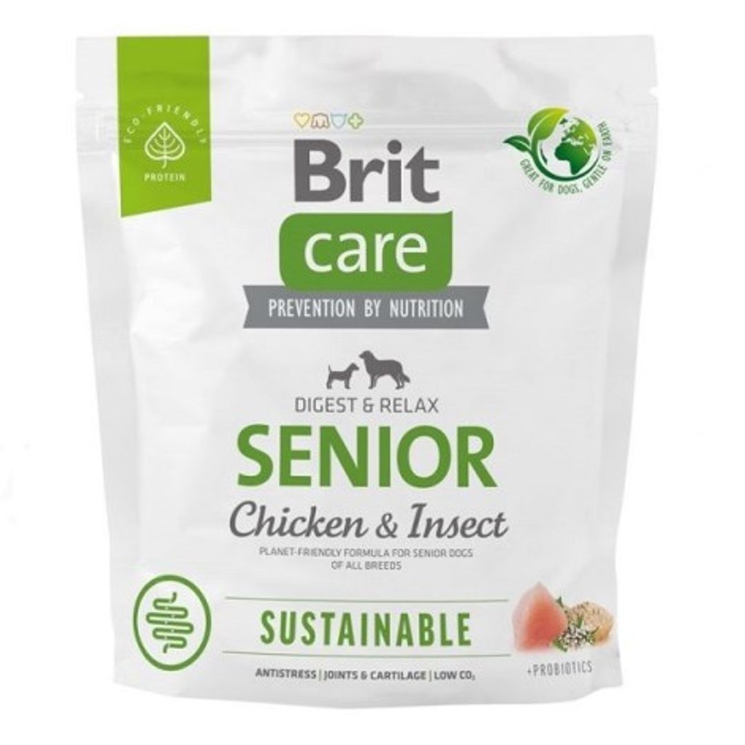 Brit Care kurczak, owady senior 1 kg