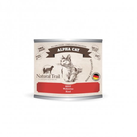 Natural Trail Alpha Cat wołowina pasztet 200 g
