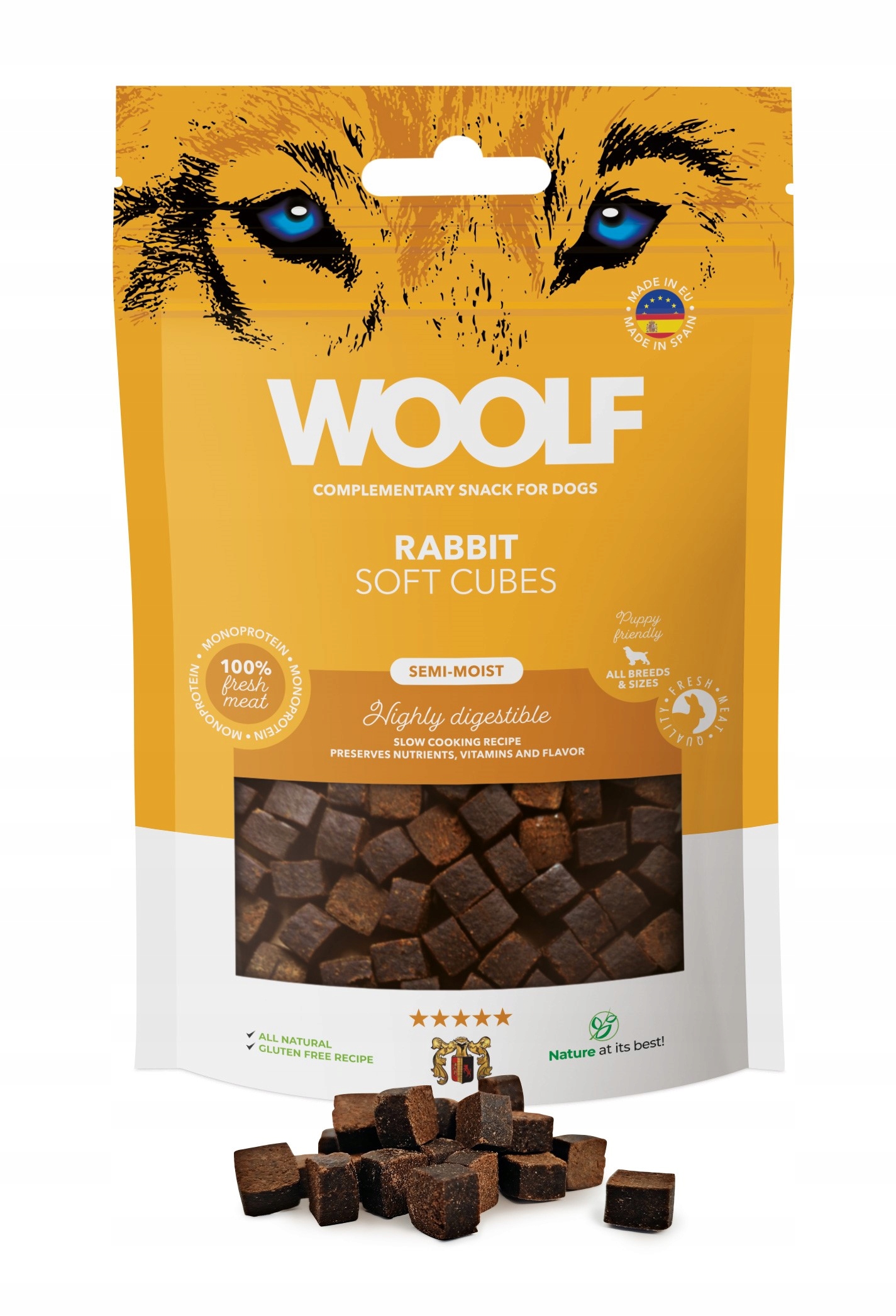 Woolf Soft Cubes królik 100 g