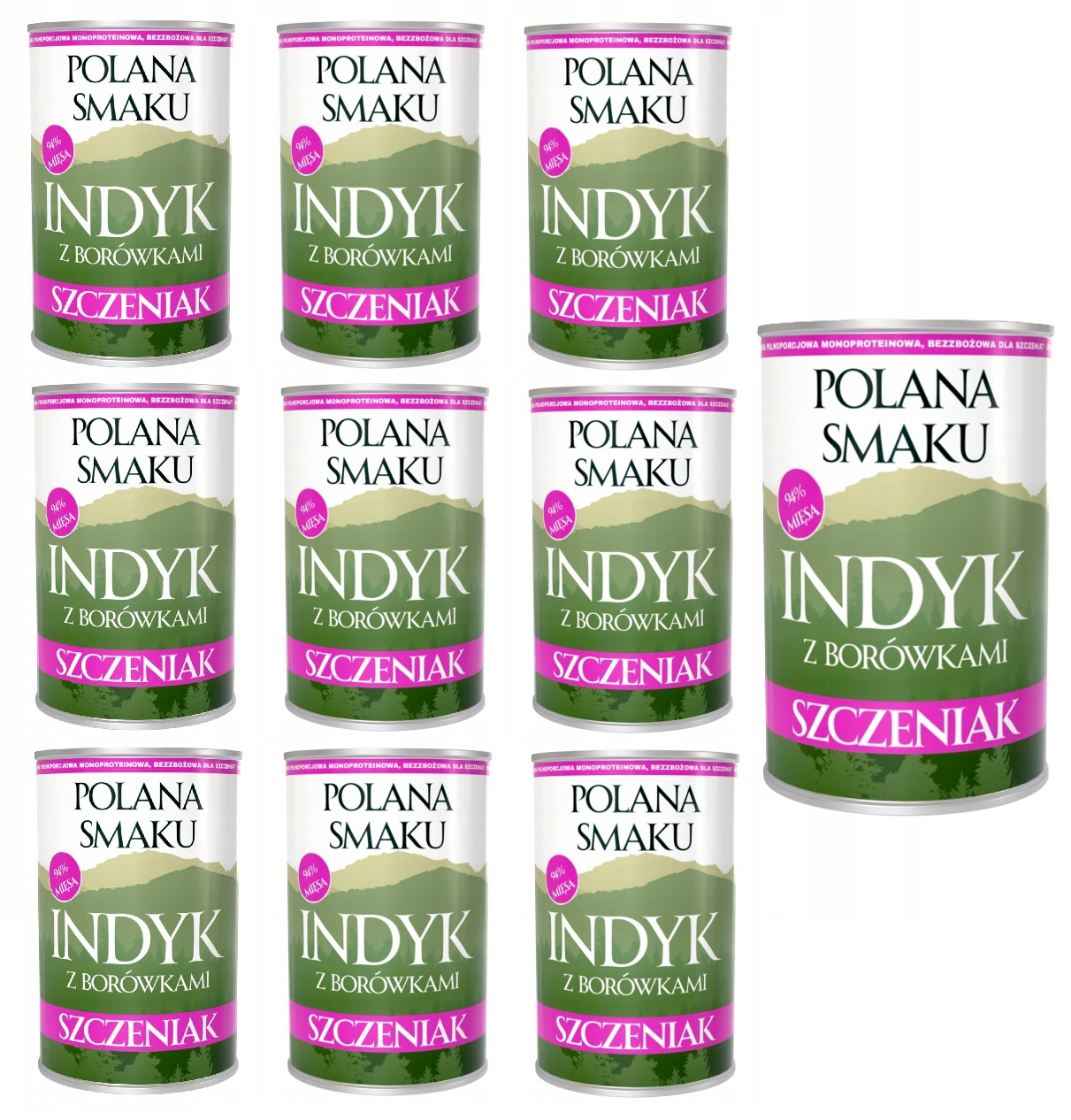 Polana Smaku indyk puppy 400 g × 10