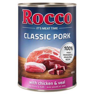 Rocco Classic cielęcina, kurczak, wieprzowina adult 400 g × 24